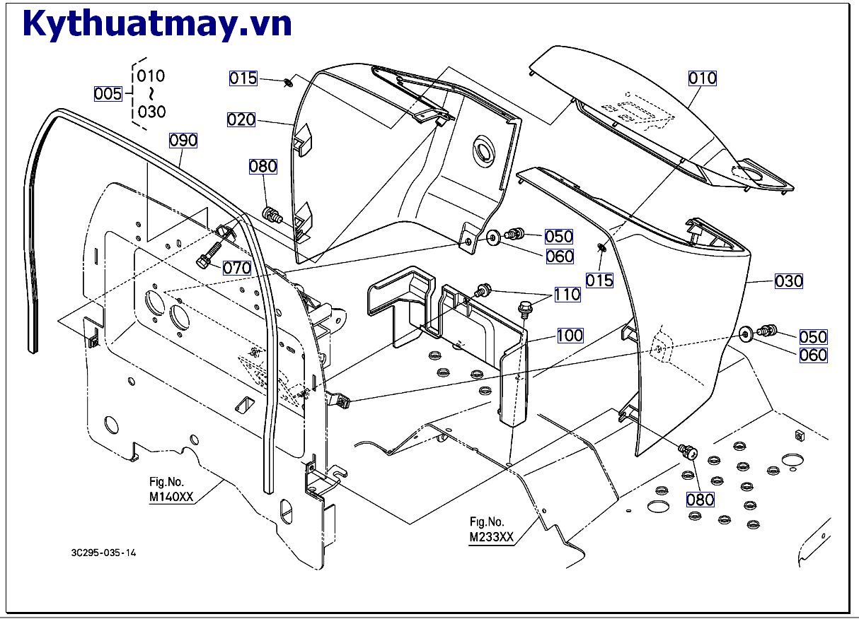 nắp đậy sau mui ( cũ) 50001 đến 89999